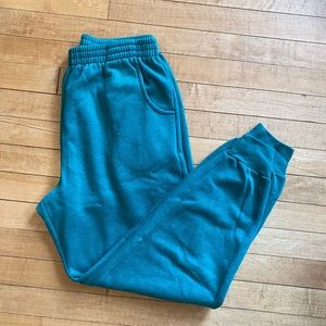Green joggers